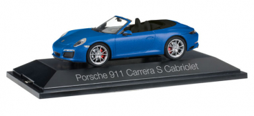 Herpa 070997 Porsche 911 Carrera S Cabrio 991 II saphirblaumet. 1:43
