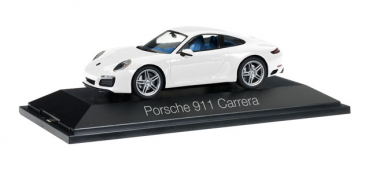 Herpa 071017 Porsche 911 Carrera Coupe 991 II carraraweißmet. 1:43