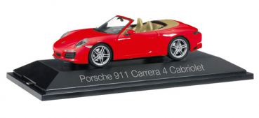 Herpa 071109 Porsche 911 Carrera 4 Cabrio inischrot 1:43