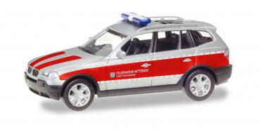 Herpa 093262 BMW X3 (E83) Feuerwehr Nittenau First Responder 1:87 HO
