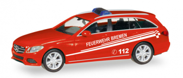 Herpa 093583 MB C-Klasse T-Modell Feuerwehr Bremen 1:87 Spur HO