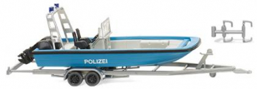 Wiking 009545 Lehmar MZB 72 Mehrzweckboot Polizei 1:87 Spur H0