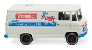 Wiking 027058 MB L 406 Kastenwagen 1967 - 1974 "Westmilch" 1:87 Spur H0