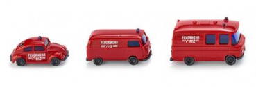 Wiking 093449 Set mit drei Feuerwehr Einsatzfahrzeugen 1:160 Spur N